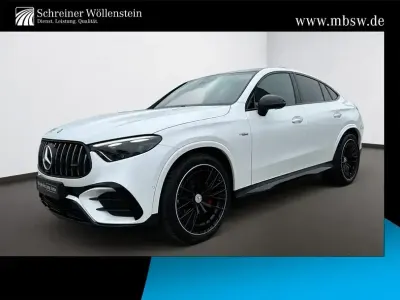 Gebraucht Mercedes GLC43 AMG AMG 421 PS (309 kW) 2024 Weiss manufaktur lack manufaktur opalithweiß bright Coupé