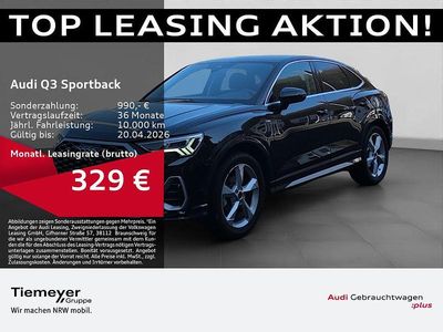 Gebraucht Audi Q3 Sportback S-Line 150 PS (110 kW) 2025 Schwarz SUV