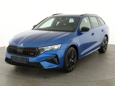 Neu Skoda Octavia RS 265 PS (194 kW) 2026 Race blau metallic Kombi