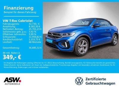 Gebraucht VW T-Roc Cabriolet R-line 150 PS (110 kW) 2025 Ravennablau metallic Cabrio