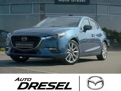 Gebraucht Mazda 3 Sports-Line 165 PS (121 kW) 2017 Turmalinblau metallic Limousine