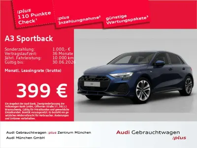 Second-hand Audi A3 S-Line 204 CP (150 kW) 2025 Albastru Berlinǎ