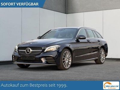 Usata Mercedes C300 AMG line 258 CV (189 kW) 2019 Blu Station wagon