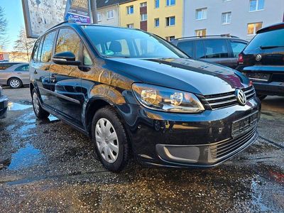 Gebraucht VW Touran Trendline 105 PS (77 kW) 2012 Schwarz Van / Kleinbus