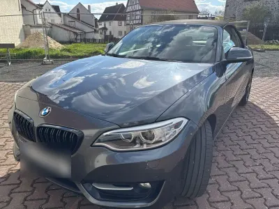 Usata BMW 218 Sport Line 136 CV (100 kW) 2016 Grigio Cabrio