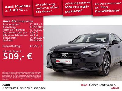 Mythosschwarz metallic Gebraucht 2022 Audi A6 Ambiente Limousine | 41.889 € (Guter Preis)