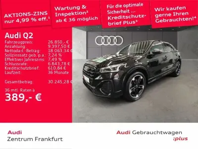 Używany Audi Q2 S-Line 150 KM (110 kW) 2022 Czarny SUV