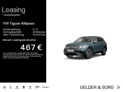 Gebraucht VW Tiguan Allspace Elegance 190 PS (139 kW) 2022 Blau SUV