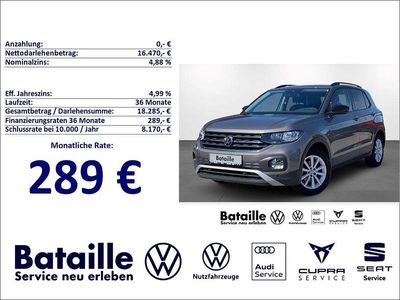 Gebraucht VW T-Cross Life 95 PS (69 kW) 2019 Grau SUV