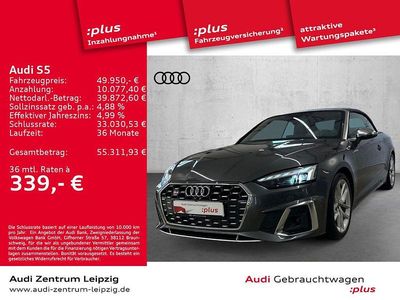 Daytonagrau perleffekt Gebraucht 2023 Audi S5 Cabriolet Ambiente Cabrio | 49.950 € (Superpreis)