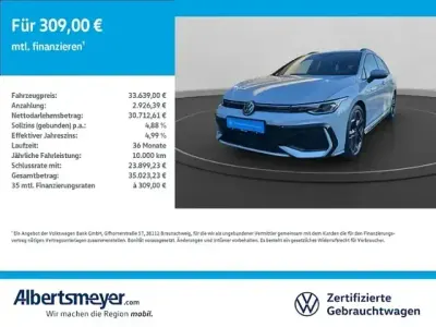 Usata VW Golf VIII R-line 150 CV (110 kW) 2024 Blu Station wagon