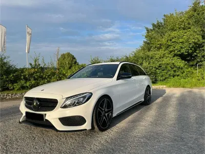 Gebraucht Mercedes C250 AMG line 204 PS (150 kW) 2017 Weiß Limousine
