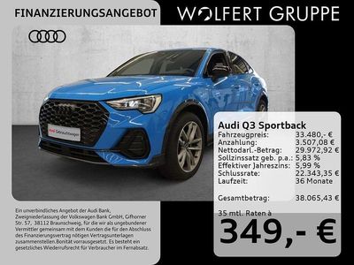 Gebraucht Audi Q3 Sportback S-Line 150 PS (110 kW) 2023 Blau SUV