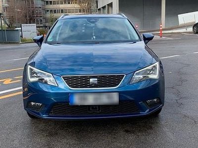 Usata Seat Leon ST 150 CV (110 kW) 2016 Blu Station wagon