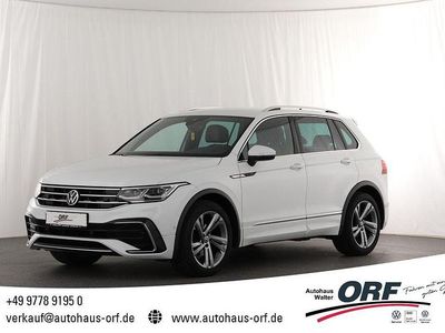 Pure white Gebraucht 2021 VW Tiguan R-line SUV | 28.990 € (Guter Preis)