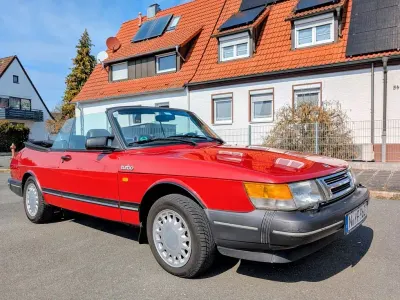 Brugt Saab 900 Cabriolet 160 HK (117 kW) 1989 Rød Cabriolet