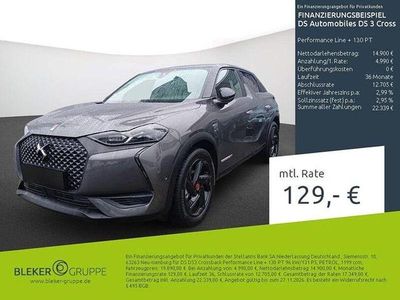 Lackierung platiniumgrau/typ aussenverkleidung metalliclackierung Gebraucht 2021 DS Automobiles DS3 Crossback Performance Line Plus SUV | 18.990 € (Fairer Preis)