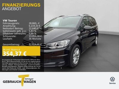 Gebraucht VW Touran Comfortline 150 PS (110 kW) 2024 Schwarz Van / Kleinbus
