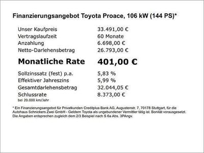 Icy white Gebraucht 2024 Toyota Proace Van / Kleinbus | 33.491 € (Fairer Preis)