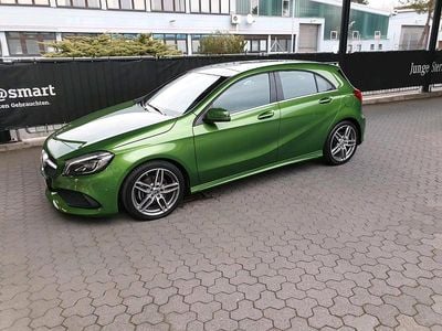 Second-hand Mercedes A200 AMG line 136 CP (100 kW) 2018 Verde Berlinǎ