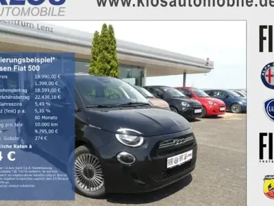 Neu Fiat 500 Icon 65 PS (47 kW) 2026 Schwarz Limousine