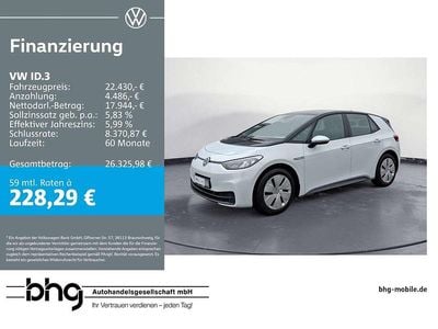 Brugt VW ID.3 Pro 107 kW (146 HK) 2022 Hvid Hatchback