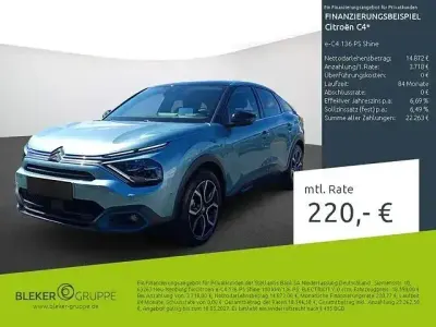 Gebraucht Citroën e-C4 Shine 100 kW (136 PS) 2022 Blau (metallic) Limousine