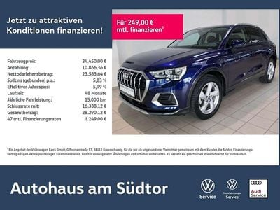 Gebraucht Audi Q3 Advanced Plus 150 PS (110 kW) 2023 Blau SUV