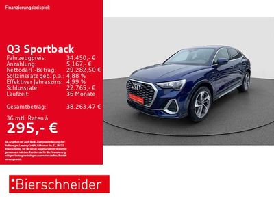 Gebraucht Audi Q3 S-Line 150 PS (110 kW) 2023 Navarrablau SUV