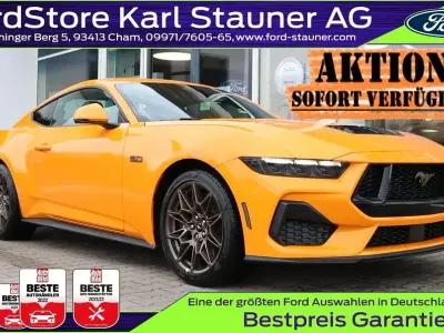 Nouvelle Ford Mustang Fastback 446 ch (328 kW) 2026 Orange Coupé