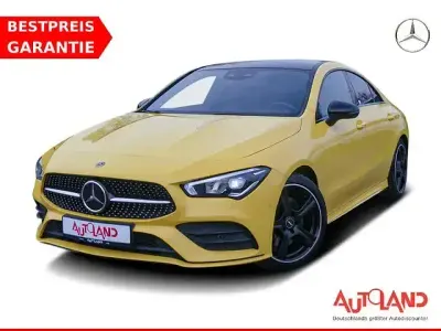 Brugt Mercedes CLA200 AMG line 163 HK (119 kW) 2019 Gul Sedan