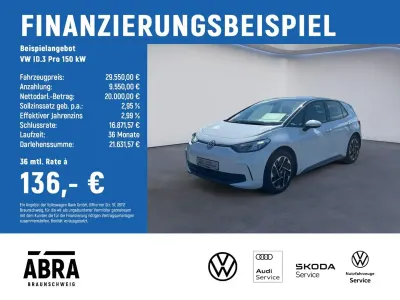 Gebraucht VW ID.3 Pro 150 kW (204 PS) 2024 Weiß Kleinwagen