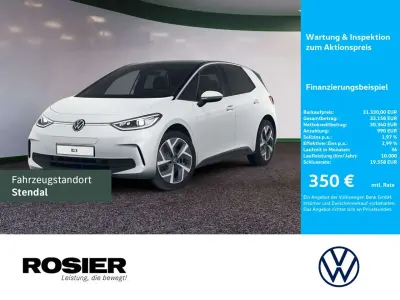 Gebraucht VW ID.3 Pro 150 kW (204 PS) 2023 Weiss / gletscherweiss (metallic) Kleinwagen