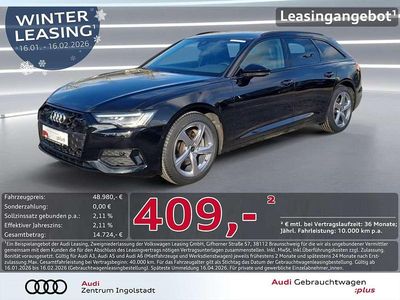 Mythosschwarz metallic Gebraucht 2025 Audi A6 Advanced Kombi | 47.980 € (Superpreis)