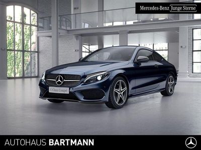 Blau Gebraucht 2018 Mercedes C200 AMG line Coupé | 25.900 € (Fairer Preis)