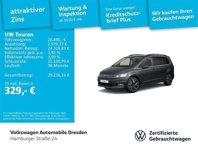 Delfingrau metallic Gebraucht 2022 VW Touran Highline Van / Kleinbus | 26.890 € (Guter Preis)