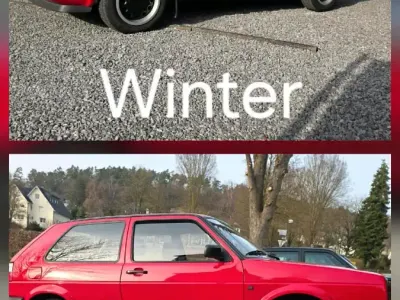 Gebraucht VW Golf III 54 PS (39 kW) 1991 Rot Kleinwagen
