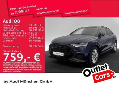 Second-hand Audi Q8 Competition 286 CP (210 kW) 2023 Albastru SUV