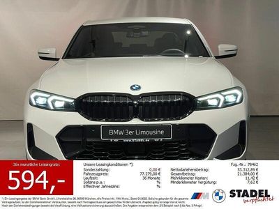 Weiß Neu 2025 BMW 330e M Sport Limousine | 52.879 € (Superpreis)