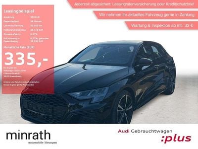 Begagnad Audi A3 S-Line 150 HK (110 kW) 2023 Svart Sedan