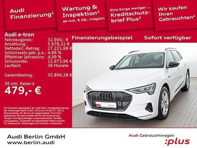 Gletscherweiß metallic Gebraucht 2022 Audi e-tron Advanced Plus SUV | 31.900 € (Fairer Preis)