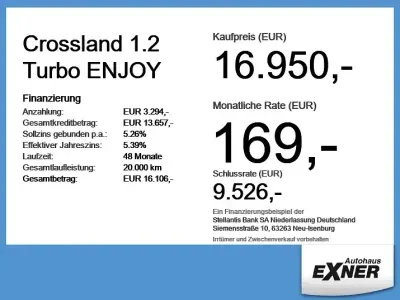 Usado Opel Crossland X Enjoy 131 HP (96 kW) 2024 Cinzento SUV