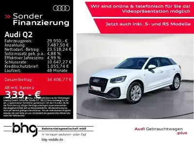 Gebraucht Audi Q2 S-Line 150 PS (110 kW) 2025 Gletscherweiß metallic SUV