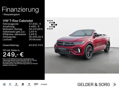 Brugt VW T-Roc Cabriolet R-line 150 HK (110 kW) 2025 Rød Cabriolet