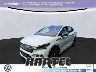 Gebraucht Skoda Enyaq iV RS 219 kW (299 PS) 2023 Moonweiß perleffekt (white), pearl effect SUV