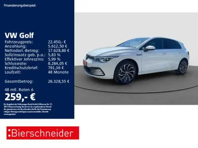 Usata VW Golf VIII Style 131 CV (96 kW) 2023 Bianco Berlina