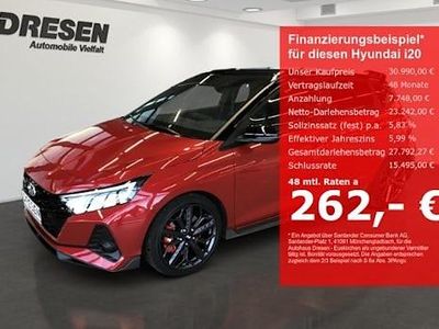Dragon red/ phantom black / mi Gebraucht 2024 Hyundai i20 N Performance Limousine | 30.990 € (Etwas zu teuer)