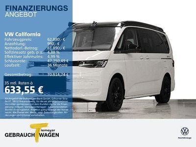 Weiß Neu 2025 VW California Beach Van | 62.880 € (Guter Preis)