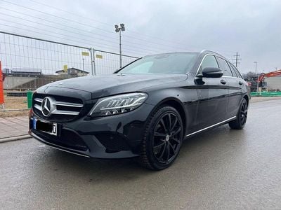 Schwarz Gebraucht 2021 Mercedes C300e Kombi | 19.900 € (Superpreis)