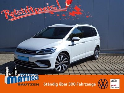 Gebraucht VW Touran Highline 150 PS (110 kW) 2020 Weiß (oryxweiß perlmutteffekt) Van / Kleinbus